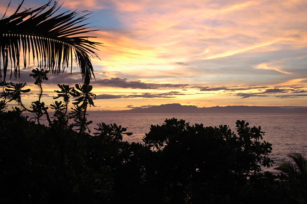 Pôr do sol em Fiji Pôr do sol em Fiji