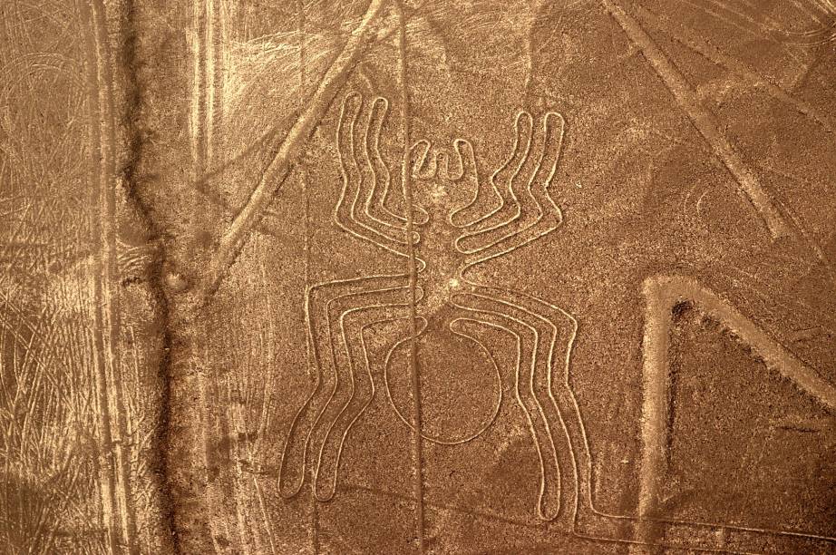 Por serem imperceptíveis em solo, é preciso fazer um passeio de avião para visualizar a grandiosidade misteriosa das linhas de Nazca. Os geolifos formam gigantescas imagens de animais - alguns se estendem por mais de 60 quilômetros -, e não há certeza sobre quem os desenhou na terra do deserto de Nazca, ao sudoeste do Peru. O que se sabe é que a obra é de uma sociedade pré-inca, que viveu na região entre 450 e 600 depois de Cristo Por serem imperceptíveis em solo, é preciso fazer um passeio de avião para visualizar a grandiosidade misteriosa das linhas de Nazca. Os geolifos formam gigantescas imagens de animais - alguns se estendem por mais de 60 quilômetros -, e não há certeza sobre quem os desenhou na terra do deserto de Nazca, ao sudoeste do Peru. O que se sabe é que a obra é de uma sociedade pré-inca, que viveu na região entre 450 e 600 depois de Cristo