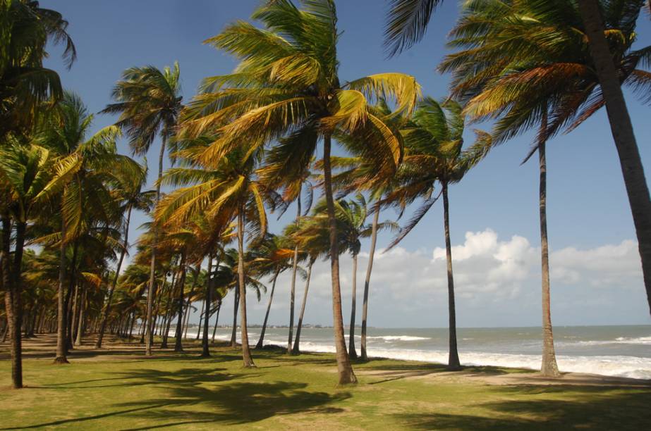 Praia Toquinho &eacute; delimitada pelo Rio Sirinha&eacute;m, que separa os munic&iacute;pios de Ipojuca e Tamandar&eacute;