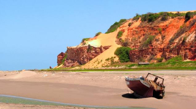 Localizada a aproximadamente 50 quilômetros de <a href="https://viajeaqui.abril.com.br/cidades/br-ce-canoa-quebrada" target="_self">Canoa Quebrada</a>, a praia reserva um dos mais belos cenários do Ceará graças ao seu mar verdinho, falésias avermelhadas, dunas e coqueiros, que acalmam qualquer ânimo. O acesso é feito de bugue Localizada a aproximadamente 50 quilômetros de <a href="https://viajeaqui.abril.com.br/cidades/br-ce-canoa-quebrada" target="_self">Canoa Quebrada</a>, a praia reserva um dos mais belos cenários do Ceará graças ao seu mar verdinho, falésias avermelhadas, dunas e coqueiros, que acalmam qualquer ânimo. O acesso é feito de bugue