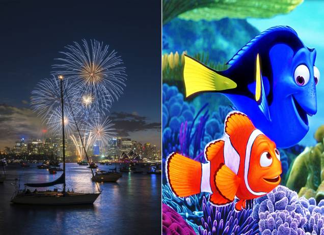 <strong><a href="https://viajeaqui.abril.com.br/cidades/australia-sydney" rel="Sydney" target="_self">Sydney</a>, <a href="https://viajeaqui.abril.com.br/paises/australia" rel="Austrália" target="_self">Austrália</a> (<em>Procurando Nemo</em>)</strong> <em>"P. Sherman, 42, Wallaby Way, Sydney".</em> A frase gruda, como quase todos os bordões deliciosos da divertidíssima Dory, que encantou o mundo com sua perda de memória recente e seu encorajador ensinamento de "continue a nadar". É com ela que o peixe-palhaço Marlin percorre o oceano para encontrar o filho Nemo, capturado por mergulhadores e levado para um aquário no consultório de um dentista. Depois de ver o filme, dá ainda mais vontade de visitar a cidade <a href="https://www.booking.com/city/au/sydney.pt-br.html?aid=332455&label=viagemabril-destinos-inspiradores-dos-estudios-disney" rel="Veja preços de hotéis em Sydney no Booking.com" target="_blank"><em>Veja preços de hotéis em Sydney no Booking.com</em></a> <strong><a href="https://viajeaqui.abril.com.br/cidades/australia-sydney" rel="Sydney" target="_self">Sydney</a>, <a href="https://viajeaqui.abril.com.br/paises/australia" rel="Austrália" target="_self">Austrália</a> (<em>Procurando Nemo</em>)</strong> <em>"P. Sherman, 42, Wallaby Way, Sydney".</em> A frase gruda, como quase todos os bordões deliciosos da divertidíssima Dory, que encantou o mundo com sua perda de memória recente e seu encorajador ensinamento de "continue a nadar". É com ela que o peixe-palhaço Marlin percorre o oceano para encontrar o filho Nemo, capturado por mergulhadores e levado para um aquário no consultório de um dentista. Depois de ver o filme, dá ainda mais vontade de visitar a cidade <a href="https://www.booking.com/city/au/sydney.pt-br.html?aid=332455&label=viagemabril-destinos-inspiradores-dos-estudios-disney" rel="Veja preços de hotéis em Sydney no Booking.com" target="_blank"><em>Veja preços de hotéis em Sydney no Booking.com</em></a>
