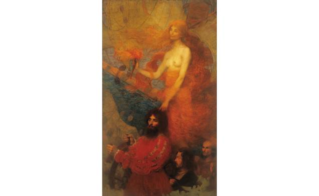 A Providência Guia Cabral (1899), obra de Eliseu Visconti, em exibição na Pinacoteca do Estado de São Paulo A Providência Guia Cabral (1899), obra de Eliseu Visconti, em exibição na Pinacoteca do Estado de São Paulo