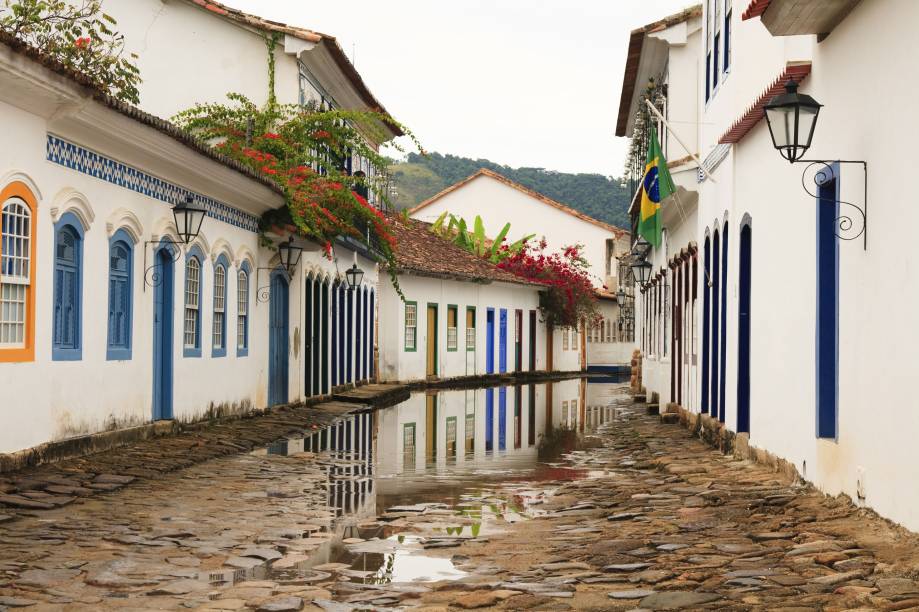 O casario colonial do centro hist&oacute;rico de Paraty (RJ), est&aacute; entre os mais conservados do Brasil