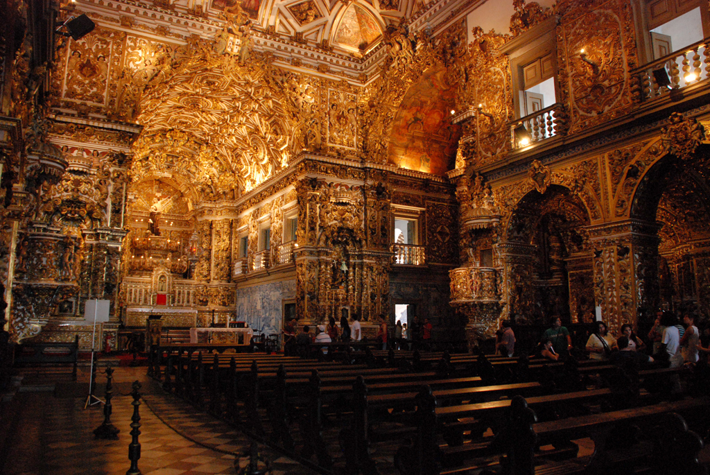 Interior da Igreja e Convento de São Francisco, Salvador, Bahia Interior da Igreja e Convento de São Francisco, Salvador, Bahia