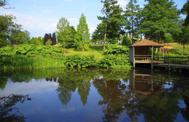 Savill Gardens, no The Great Park, em Windsor, Inglaterra, Reino Unido Savill Gardens, no The Great Park, em Windsor, Inglaterra, Reino Unido