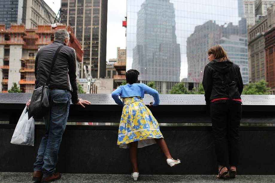 9/11 Memorial, no sul da ilha de Manhattan, Nova York