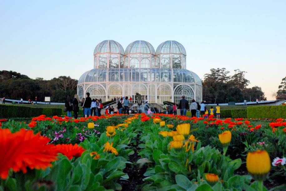 Entardecer no Jardim Botânico de Curitiba
