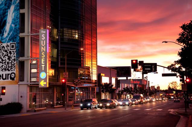 Sunset Boulevard, em Beverly Hills Sunset Boulevard, em Beverly Hills