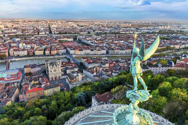 Vista aérea de Lyon Vista aérea de Lyon