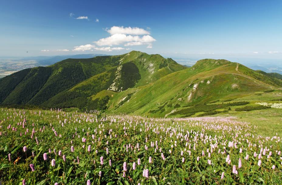 Na parte ocidental dos Cárpatos, entre as vilas de Nitrianske Pravno, Zázrivá e Strečno, e a cidade de Martin, a região montanhosa de Malá Fatra encanta com seus belos cenários  Na parte ocidental dos Cárpatos, entre as vilas de Nitrianske Pravno, Zázrivá e Strečno, e a cidade de Martin, a região montanhosa de Malá Fatra encanta com seus belos cenários