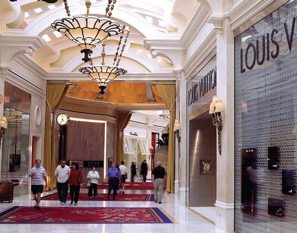 O luxo &eacute; b&aacute;sico no Esplanade, shopping high-end do Wynn & Encore
