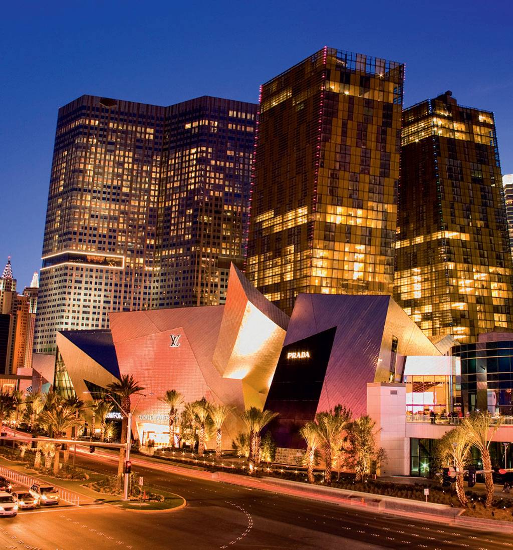 &nbsp;O Crystals e as arrojadas Veers Towers, no CityCenter