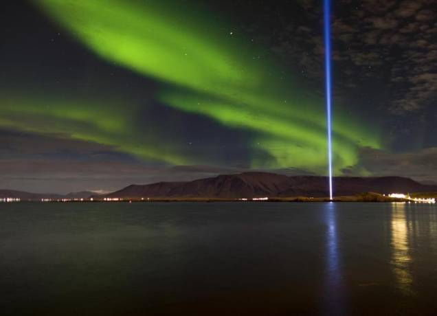 Ilha de Videy, na baía de Kollafjörður Ilha de Videy, na baía de Kollafjörður