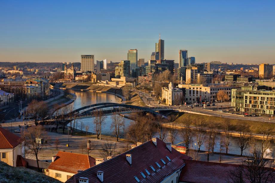 Um dos muitos cenários encantadores de Vilnius Um dos muitos cenários encantadores de Vilnius