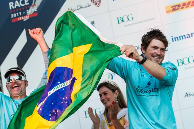 João Signorini, do barco Telefónica, é o único brasileiro partipando da edição 2011-12 da Volvo Ocean Race. A embarcação foi a segunda colocada na etapa Auckland-Itajaí João Signorini, do barco Telefónica, é o único brasileiro partipando da edição 2011-12 da Volvo Ocean Race. A embarcação foi a segunda colocada na etapa Auckland-Itajaí