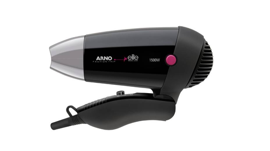 <strong>Fashion Trip Arno for Elite</strong>O modelo &eacute; um dos mais potentes entre os compactos, com 1.500 W. Com cabo dobr&aacute;vel e bivolt, tem duas velocidades, mas apenas uma temperatura. Pesa 420 gramas.Pre&ccedil;o sugerido: R$ 89,99.