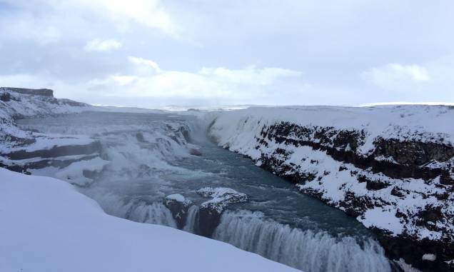 A região no entorno da queda dágua de Gullfoss, na <a href="https://viajeaqui.abril.com.br/paises/islandia" rel="Islândia" target="_self">Islândia</a>, abrigou o almoço do fotógrafo A região no entorno da queda dágua de Gullfoss, na <a href="https://viajeaqui.abril.com.br/paises/islandia" rel="Islândia" target="_self">Islândia</a>, abrigou o almoço do fotógrafo