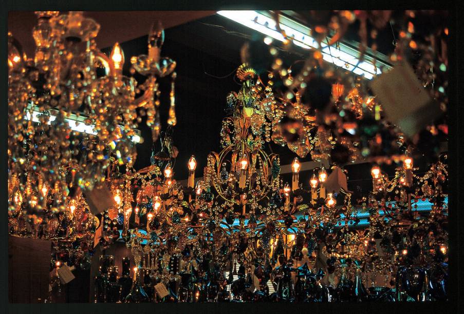 Lustres de Murano, da Ilha de Burano Lustres de Murano, da Ilha de Burano