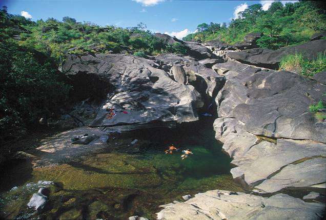 Os tons de cinza do Vale da Lua, no Parque Nacional da Chapada dos Veadeiros, se formaram ao longo de 600 milhões de anos Os tons de cinza do Vale da Lua, no Parque Nacional da Chapada dos Veadeiros, se formaram ao longo de 600 milhões de anos