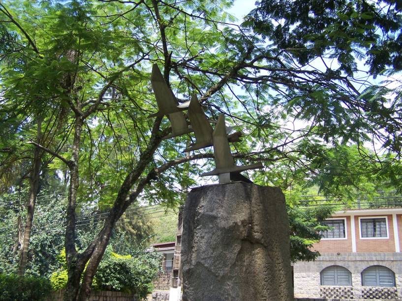 Praça Finlândia, no centrinho da cidade marcada pela colonização de finlandeses