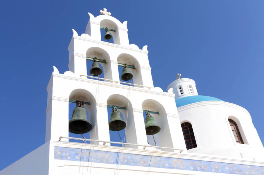 SInos de igreja em Mykonos SInos de igreja em Mykonos