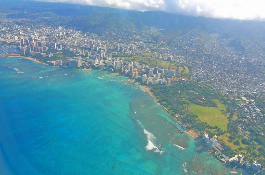 Vista panorâmica de <a href="https://viajeaqui.abril.com.br/cidades/estados-unidos-honolulu" rel="Honolulu" target="_blank">Honolulu</a>, no Havaí Vista panorâmica de <a href="https://viajeaqui.abril.com.br/cidades/estados-unidos-honolulu" rel="Honolulu" target="_blank">Honolulu</a>, no Havaí
