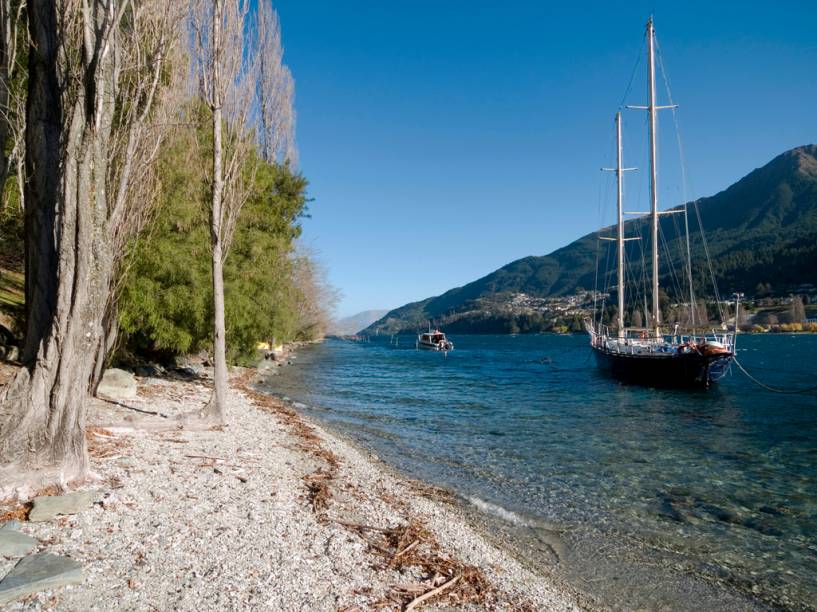 Queenstown, a cidade mais bonita da Nova Zelândia, fica à beira do Lago Wakatipu