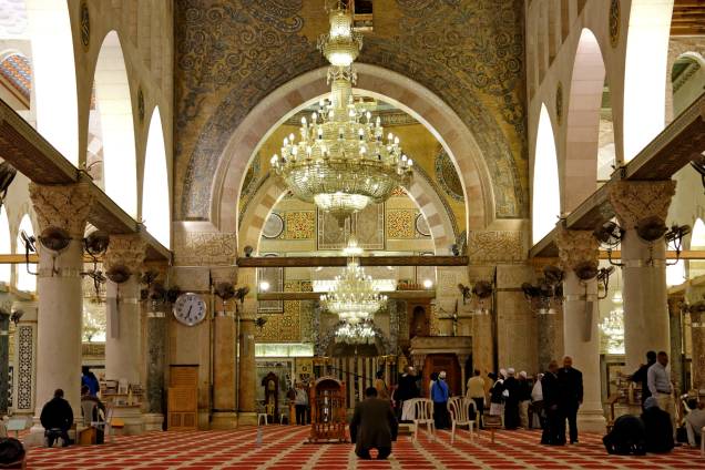 Mesquita Al-Aqsa, no Centro Velho de Jerusalém Mesquita Al-Aqsa, no Centro Velho de Jerusalém