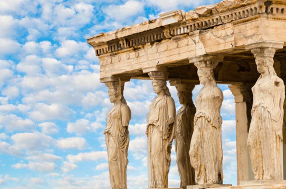 O Parthernon, construído em 438 a.C., resiste ao tempo dentro da Acrópole O Parthernon, construído em 438 a.C., resiste ao tempo dentro da Acrópole