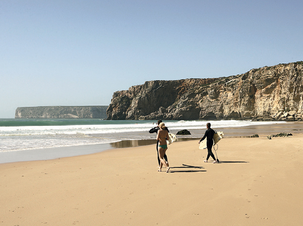 Praia do Beliche, em Sagres, Portugal Praia do Beliche, em Sagres, Portugal