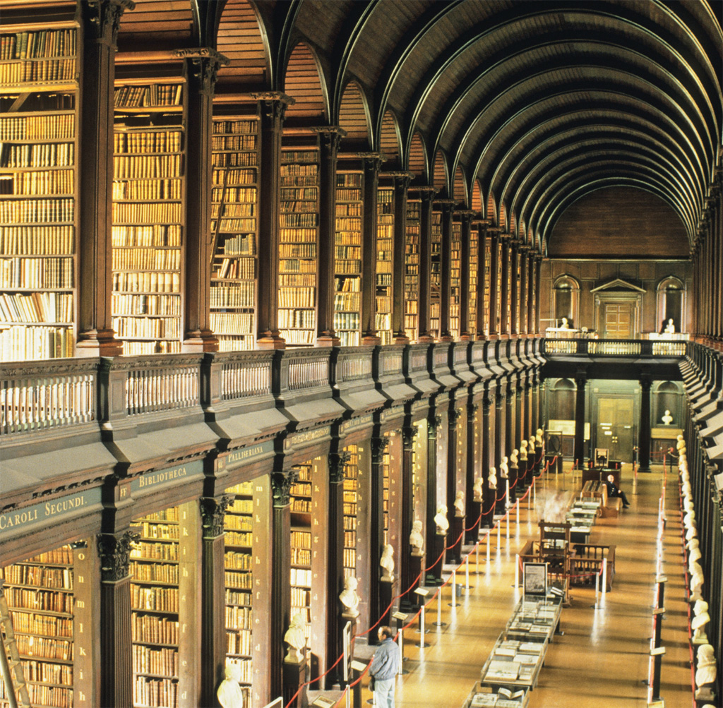 Biblioteca do Trinity College, em Dublin