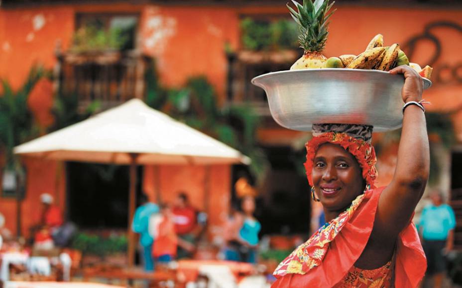 Palenquera, personagem simbólico da cidade de Cartagena