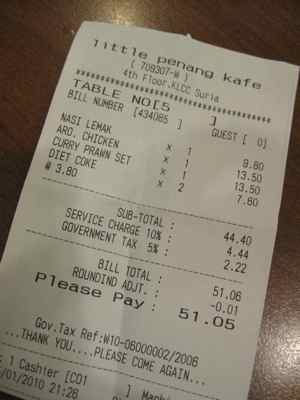 Outra del&iacute;cia: a conta. Um jantar para 2 num restaurante baladado cheio de gente bonita, Little Penang Kafe, saiu por 10 euros