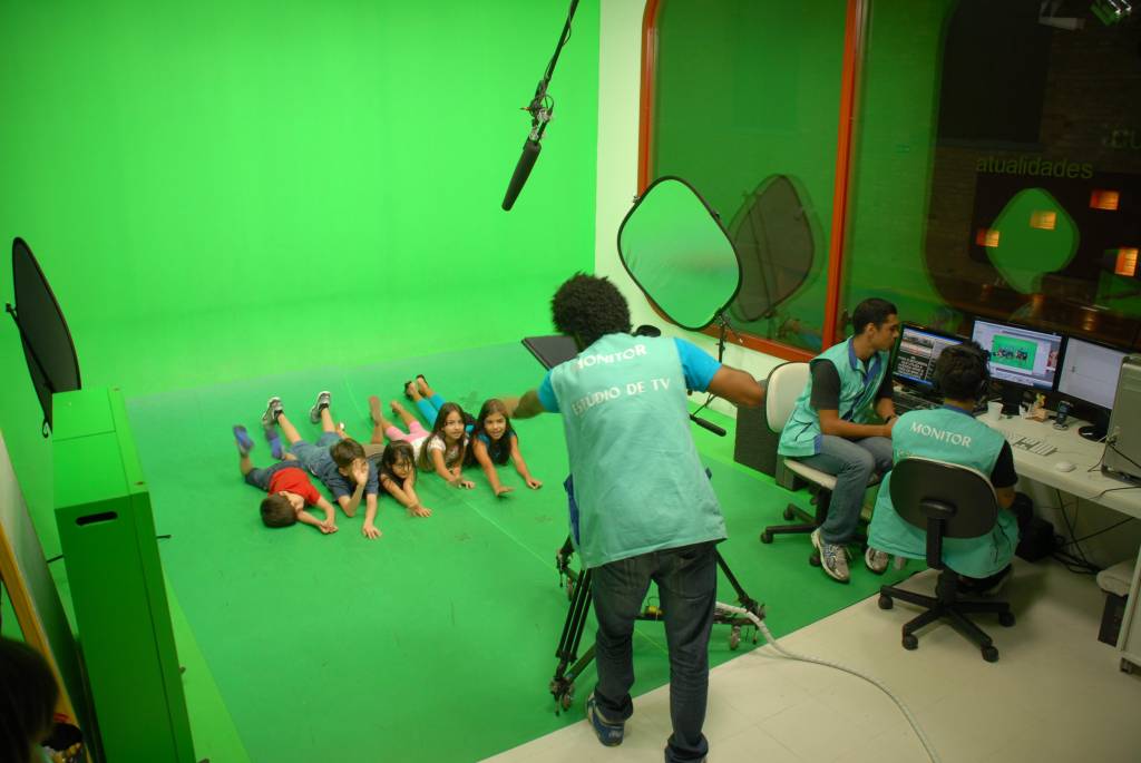 Estúdio de TV do Espaço Catavento, em São Paulo Estúdio de TV do Espaço Catavento, em São Paulo