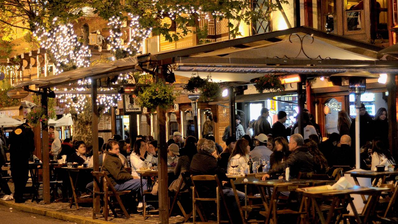Externa do bar Baden Baden, em Campos do Jordão
