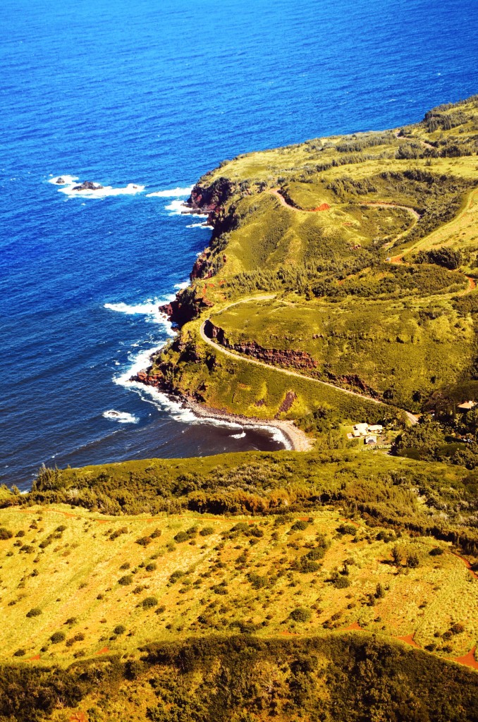 Windmills Bay, em West Maui, j&aacute; no fim do passeio (foto: Anna Laura Wolff)