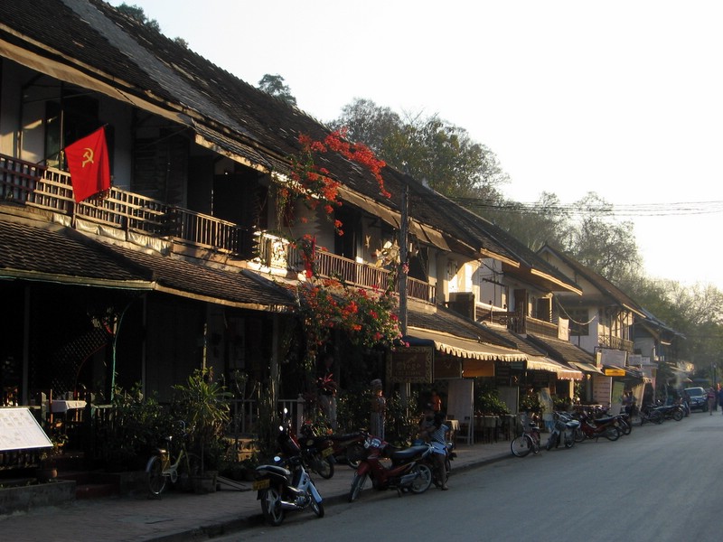 Casinhas típicas em Luang Prabang Casinhas típicas em Luang Prabang