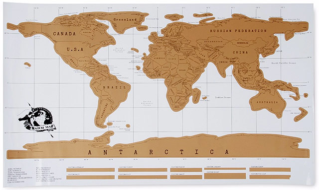 O mapa chega na sua casa assim