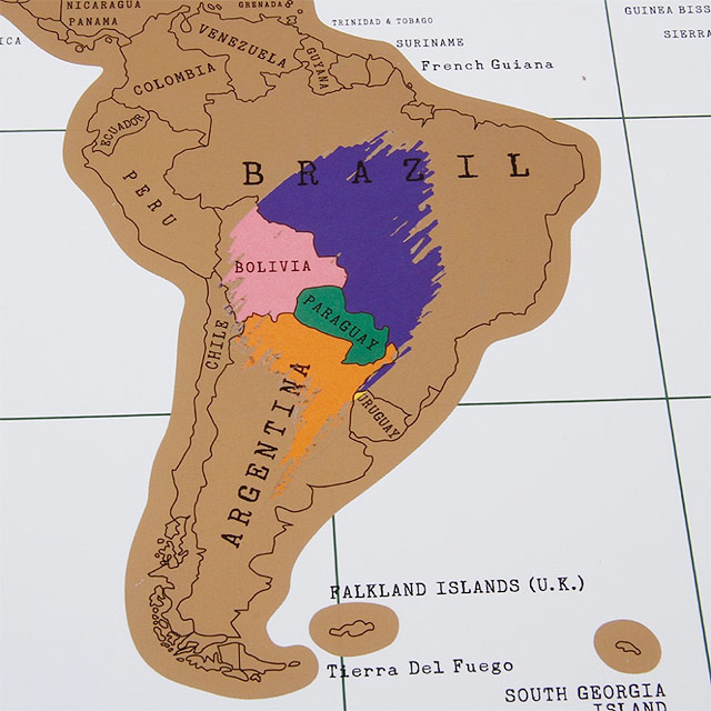 A América do Sul vai ganhando cor...