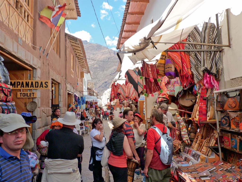 As boas compras no mercado de Pisac
