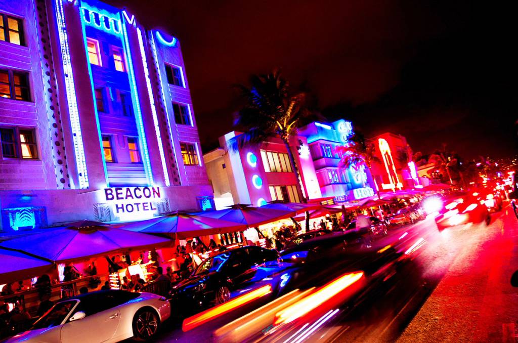 Ocean Drive, em Miami Ocean Drive, em Miami