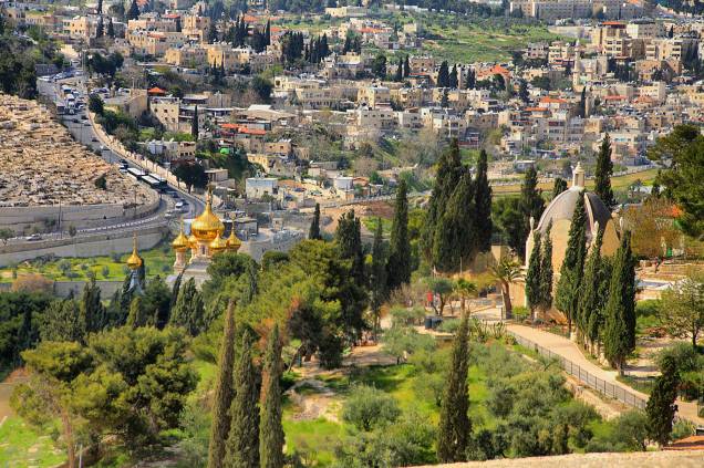 Vista de Jerusalém a partir do Monte das Oliveiras Vista de Jerusalém a partir do Monte das Oliveiras