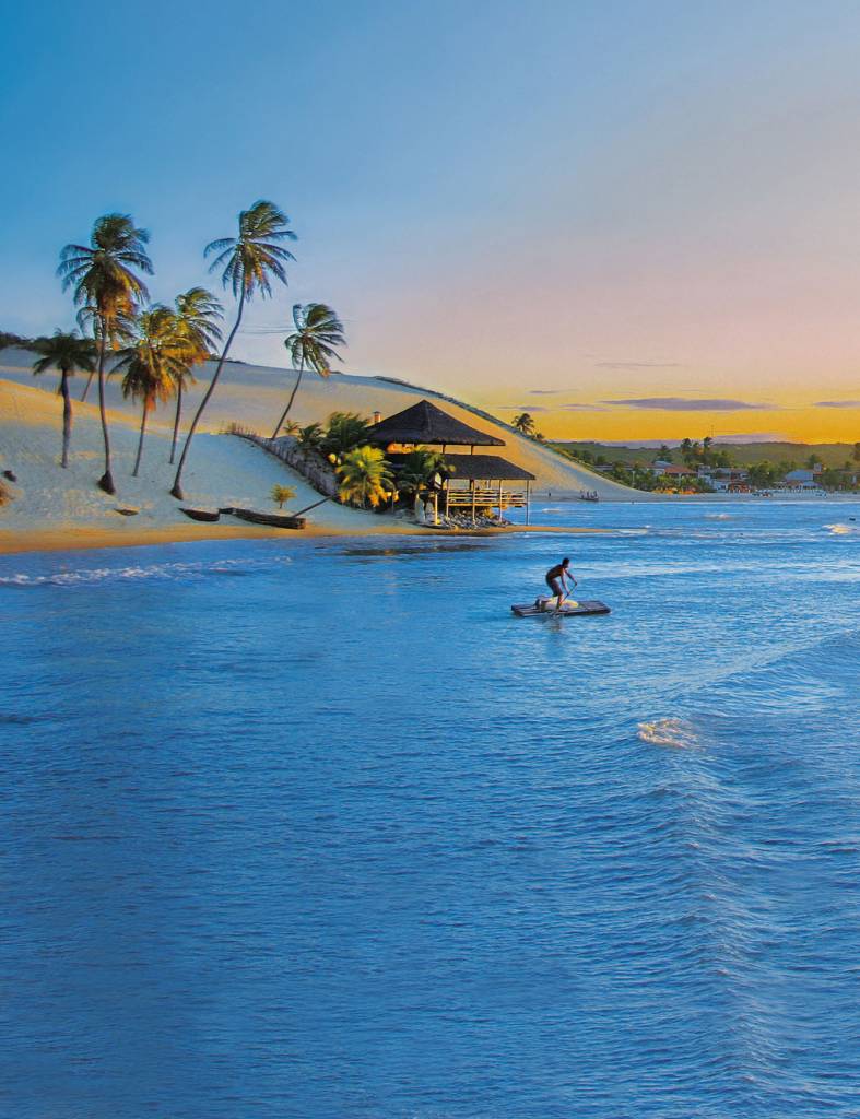 A Praia de Genipabu, no Rio Grande do Norte