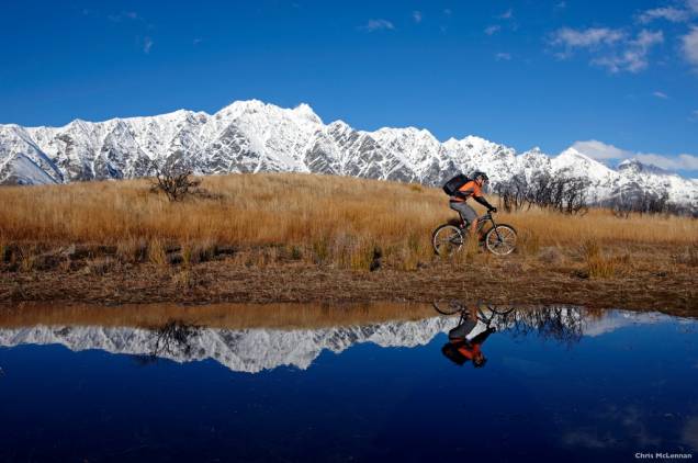 Trilha de bike entre Queenstown e Wanaka Trilha de bike entre Queenstown e Wanaka