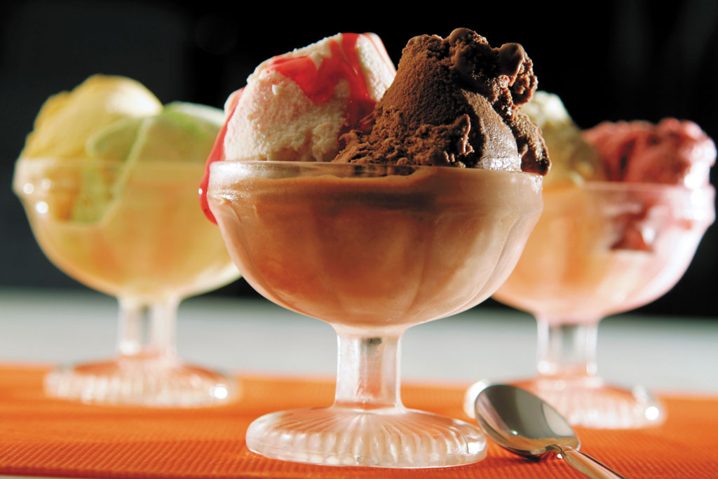 Sorvetes da Italian Freddo, em Recife