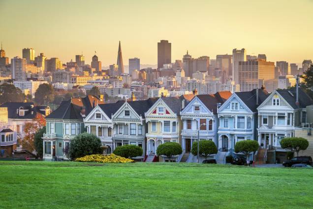 Bairro residencial de Alamo Square Bairro residencial de Alamo Square