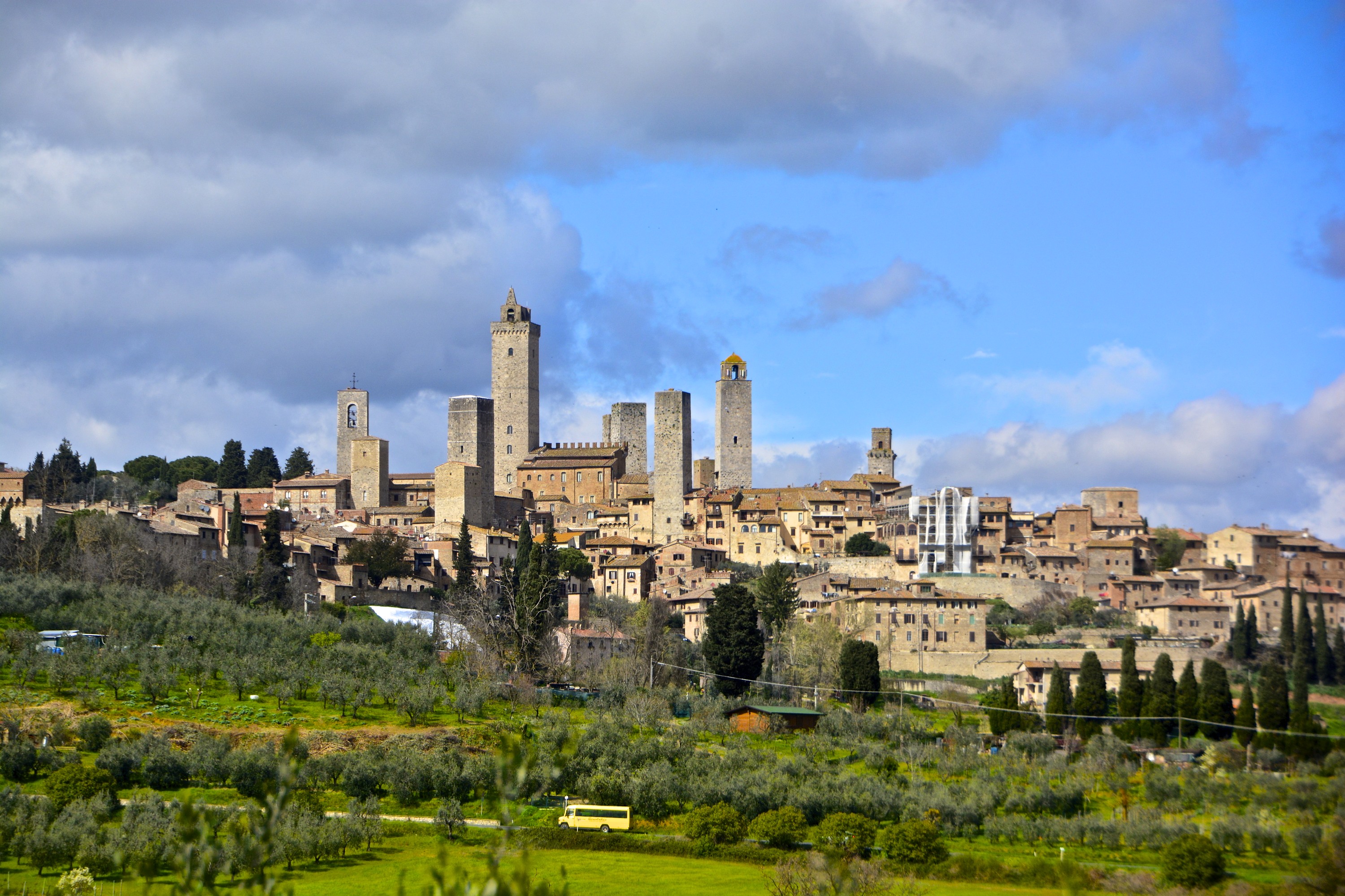 Vista da cidade de San Gimignano, na Toscana, Itália, também conhecida como Manhattan italiana