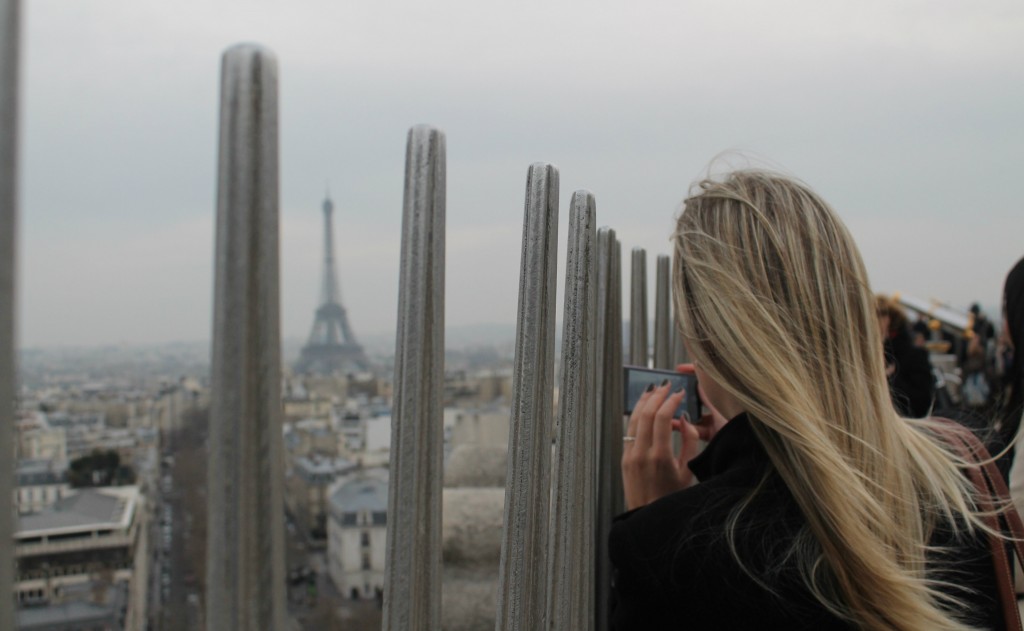 Vista de cima do Arco do Triunfo