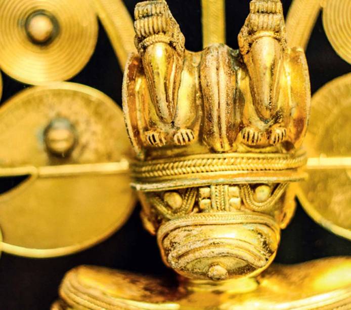 O Museo Del Oro, em Bogotá, possui 34 mil peças do material