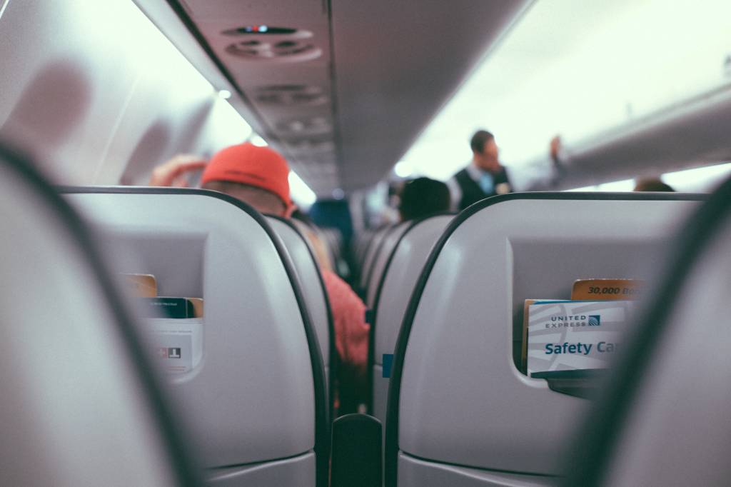 Interior de avião